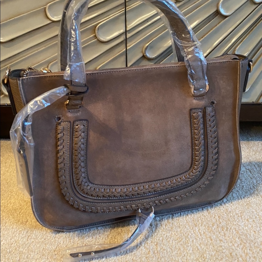NWT Destin Satchel in Mushroom